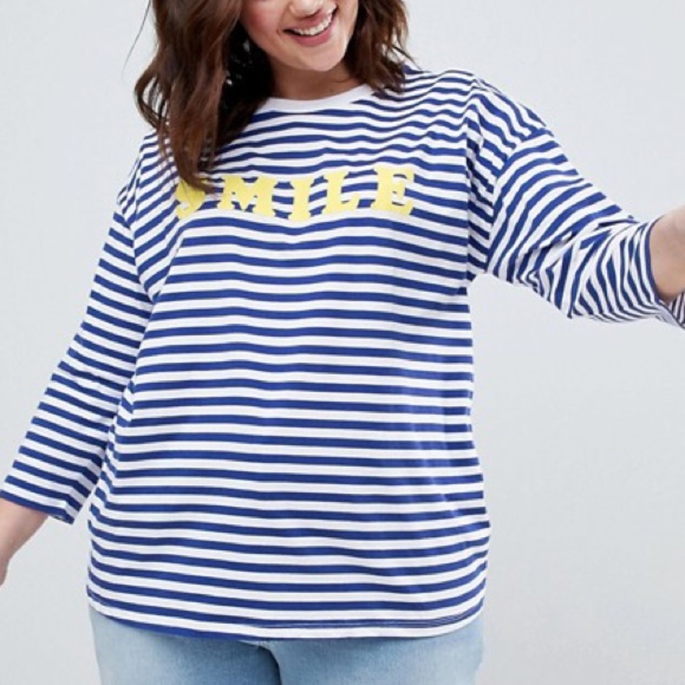 ASOS Curve smile shirt